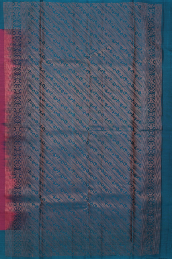 Soft Silk Saree In Berry Purple With Zari Motifs