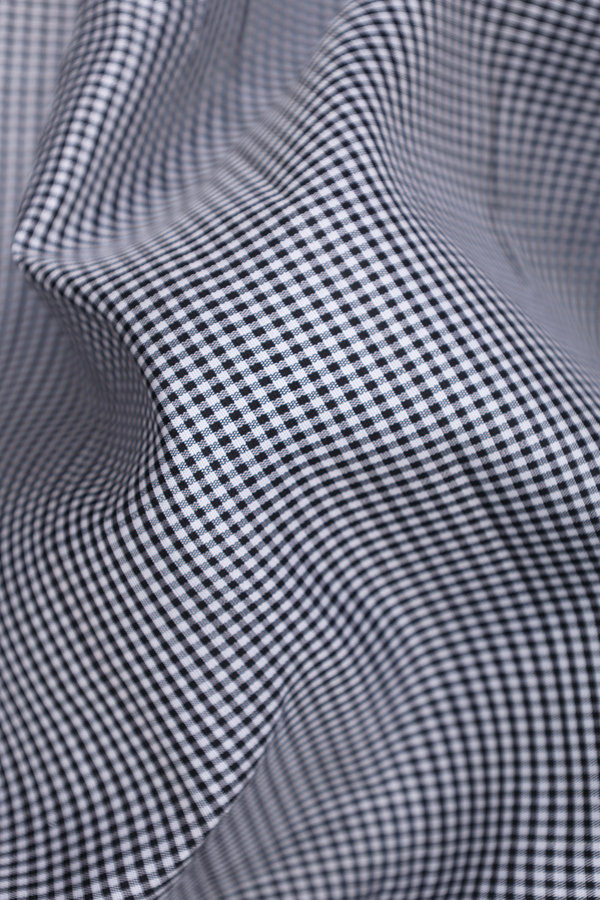 Kanchipuram Silk Saree In Black And White With Checks Design