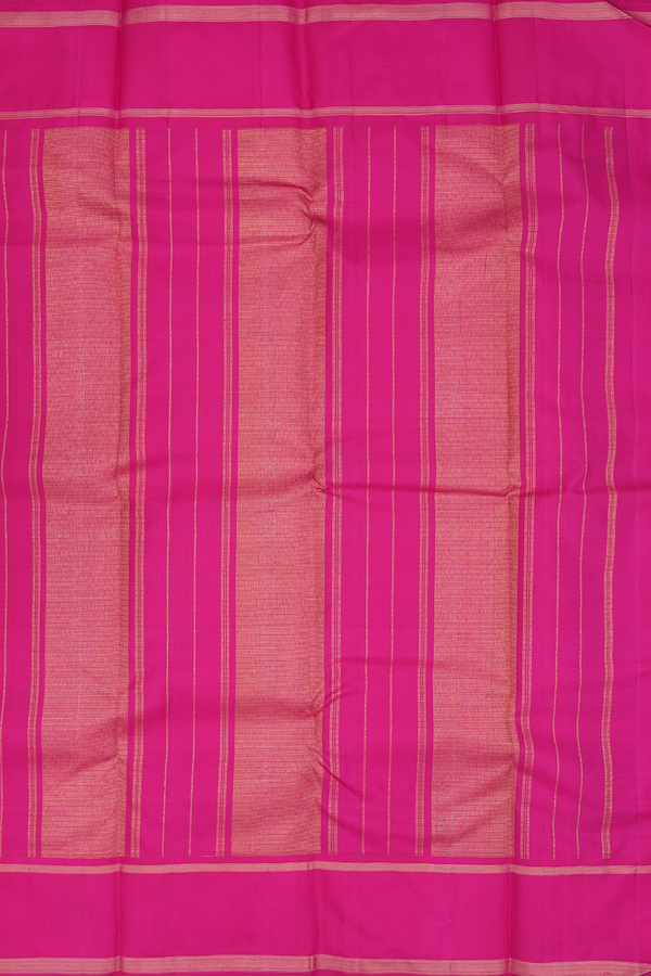 Kanchipuram Silk Saree In Black And White With Checks Design