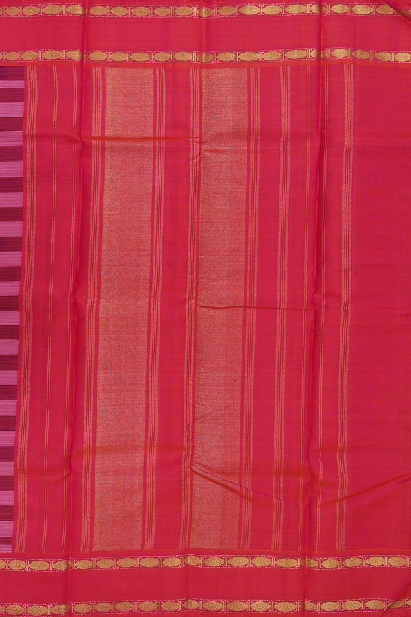 Kanchipuram Silk Saree In Black And White With Checks Design