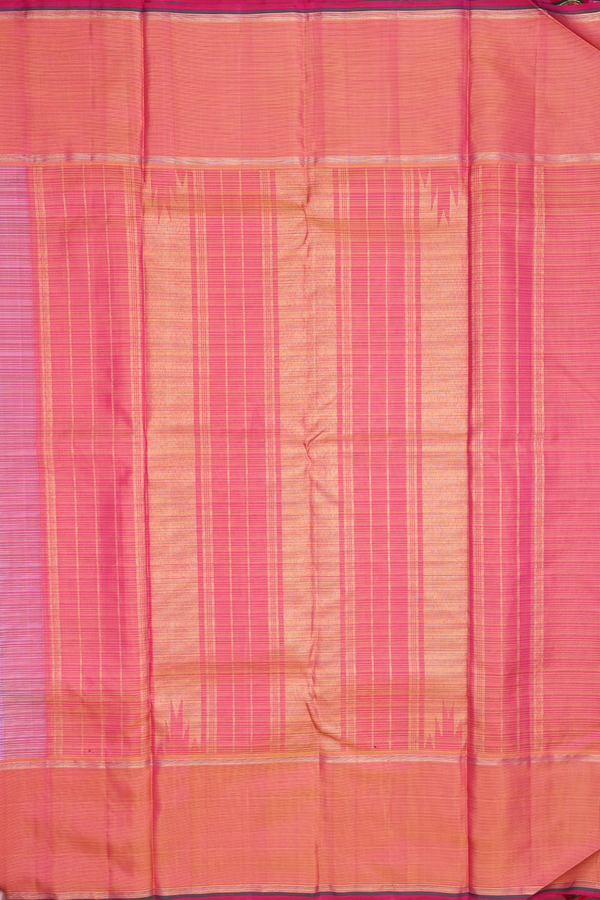 Kanchipuram Silk Saree In Black And White With Checks Design