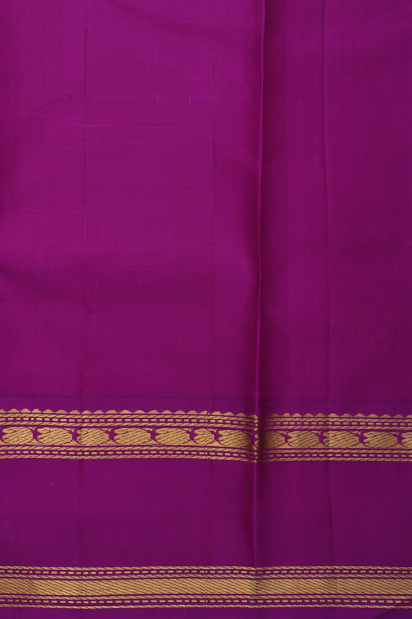 Kanchipuram Silk Saree In Black And White With Checks Design