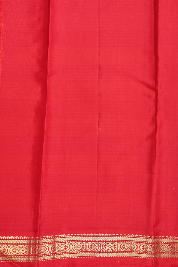 Kanchipuram Silk Saree In Black And White With Checks Design