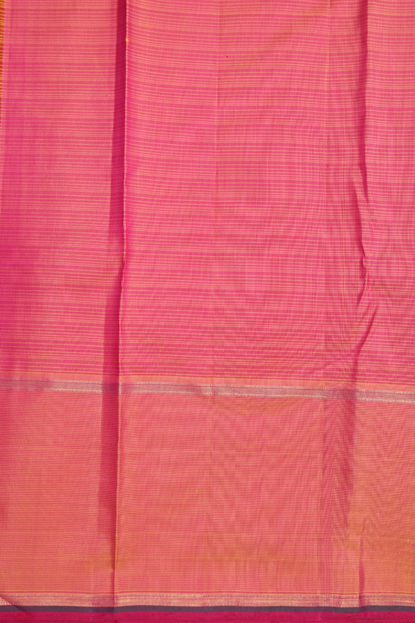 Kanchipuram Silk Saree In Black And White With Checks Design