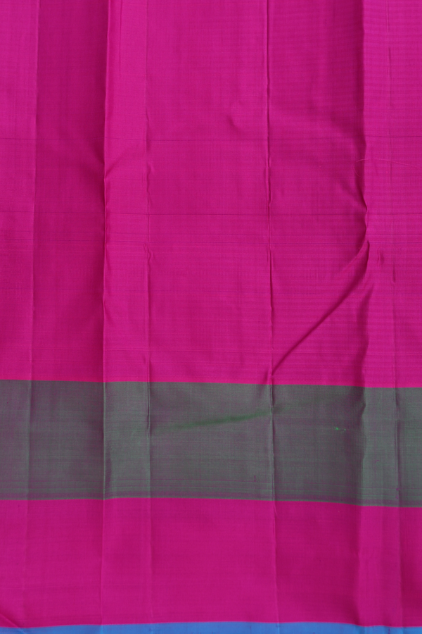 Kanchipuram Silk Saree In Black And White With Checks Design