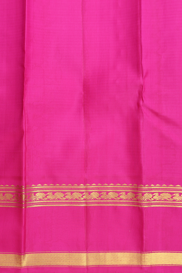Kanchipuram Silk Saree In Black And White With Checks Design