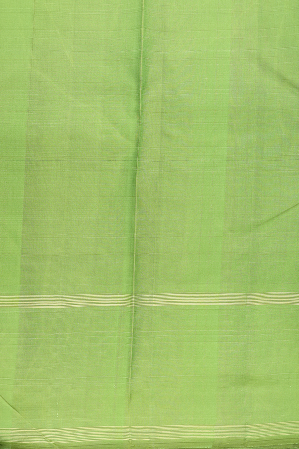 Kanchipuram Silk Saree In Black And White With Stripes Design