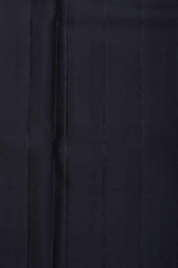 Kanchipuram Silk Saree In Black With Brocade Design