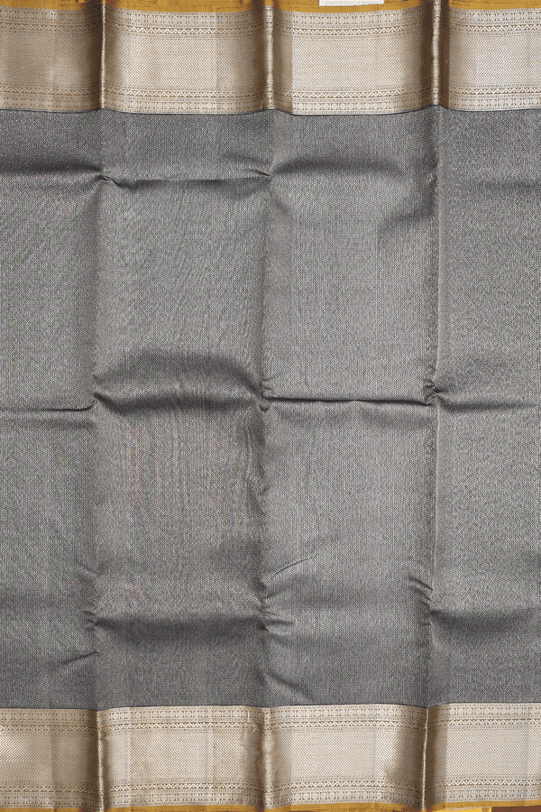 Kanchipuram Silk Saree In Black With Brocade Design