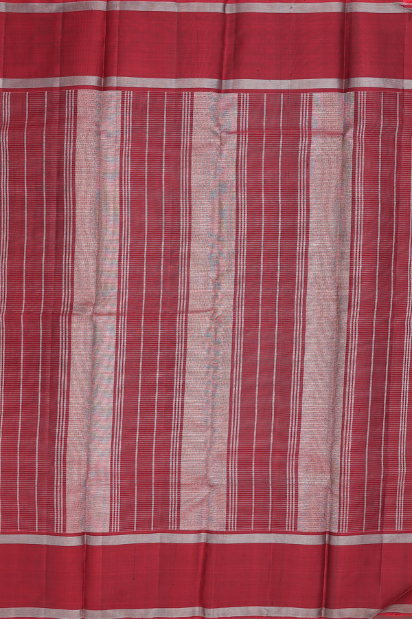 Kanchipuram Silk Saree In Black With Checks Design