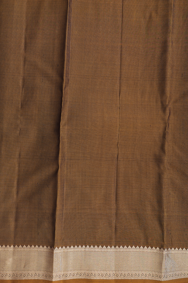 Kanchipuram Silk Saree In Black With Checks Design