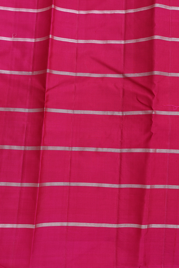 Kanchipuram Silk Saree In Black With Checks Design