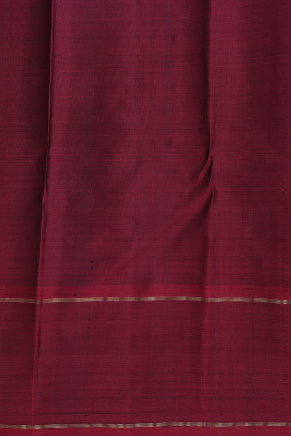 Kanchipuram Silk Saree In Black With Checks Design