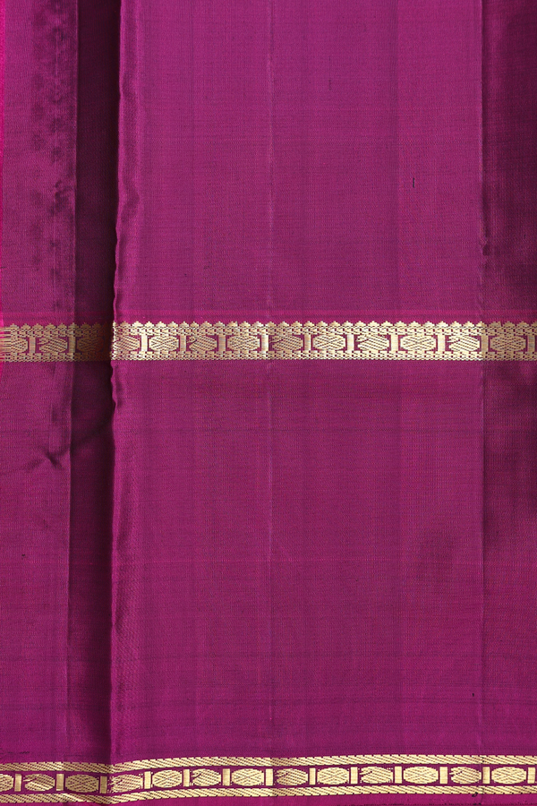 Kanchipuram Silk Saree In Black With Checks Design