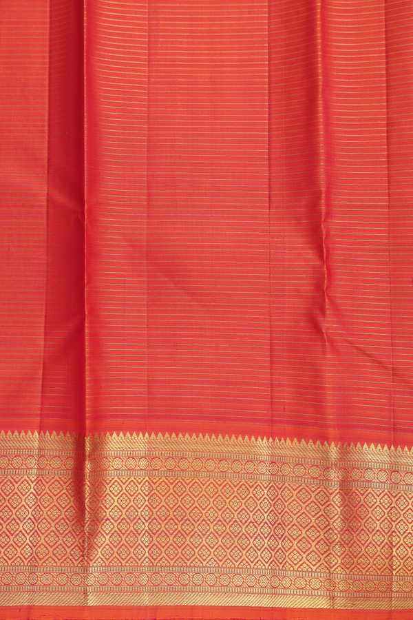 Kanchipuram Silk Saree In Black With Checks Design