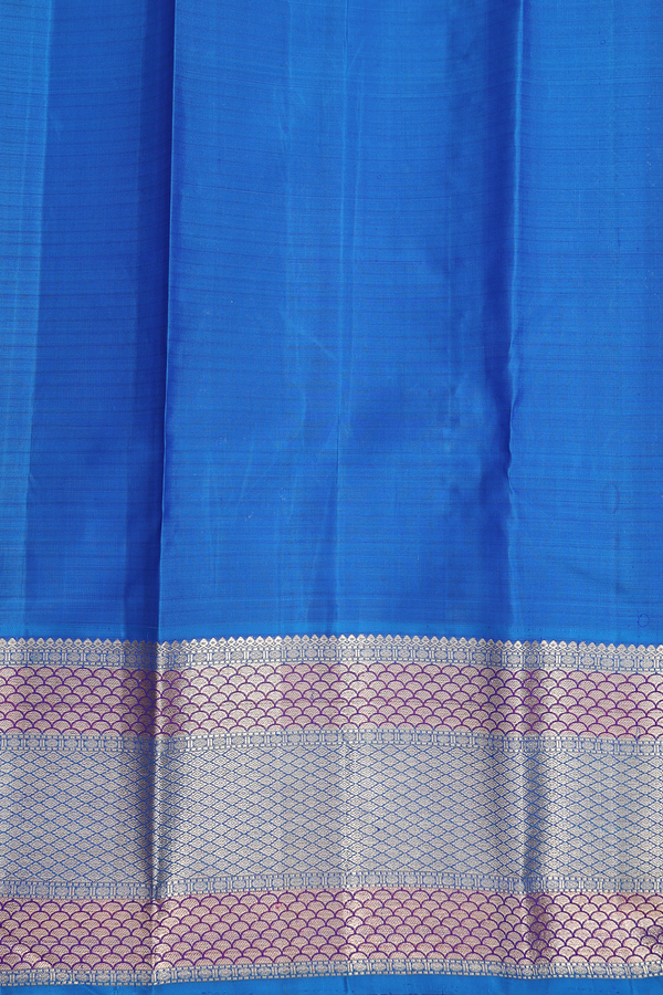 Kanchipuram Silk Saree In Black With Checks Design