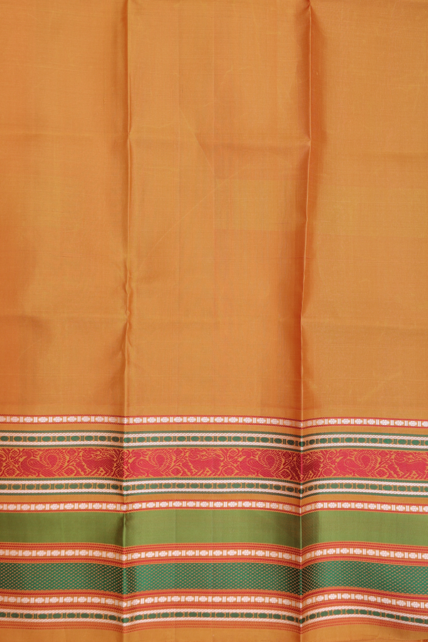 Kanchipuram Silk Saree In Black With Checks Design