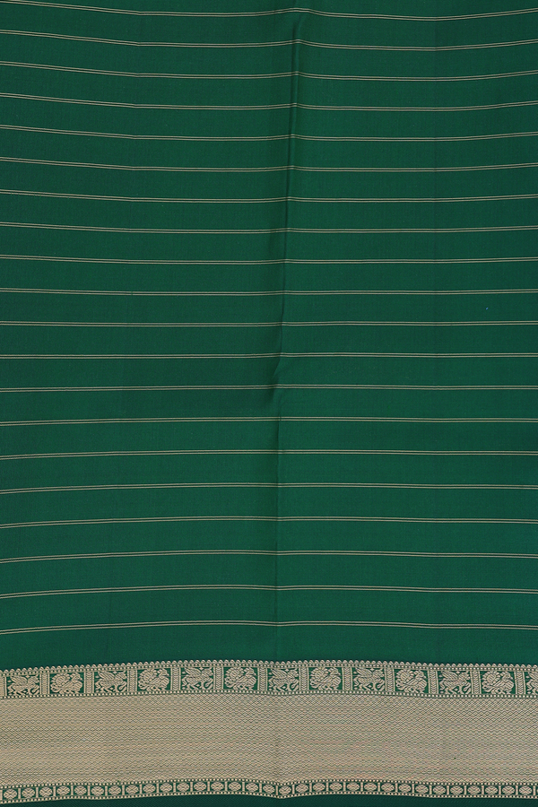 Kanchipuram Silk Saree In Black With Checks Design