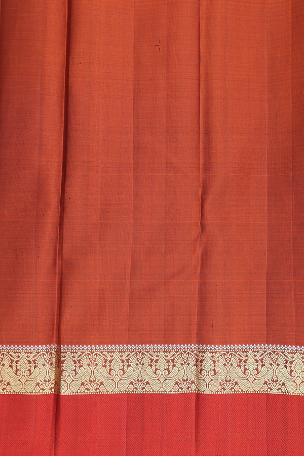 Kanchipuram Silk Saree In Black With Contrast Border