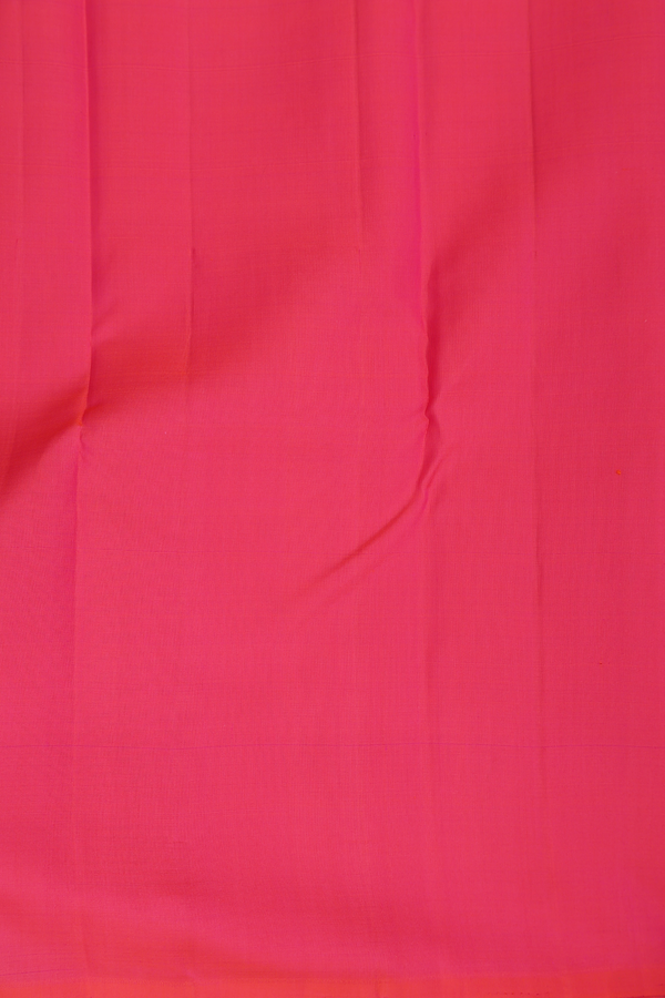 Kanchipuram Silk Saree In Black With Half And Half Design