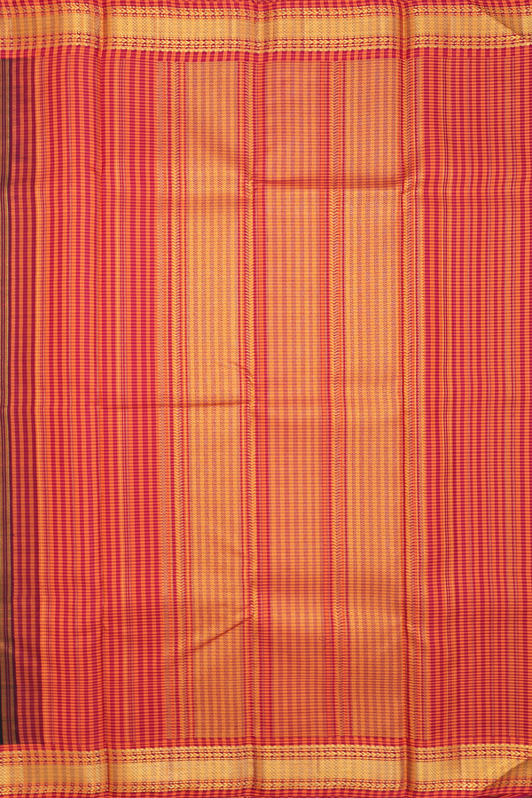 Kanchipuram Silk Saree In Black With Korvai Border