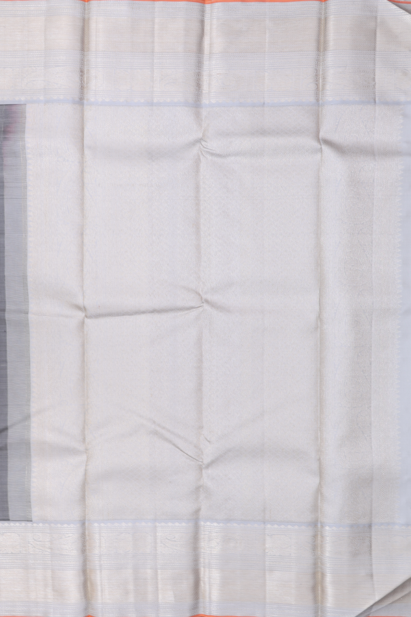 Kanchipuram Silk Saree In Black With Paisley Buttas