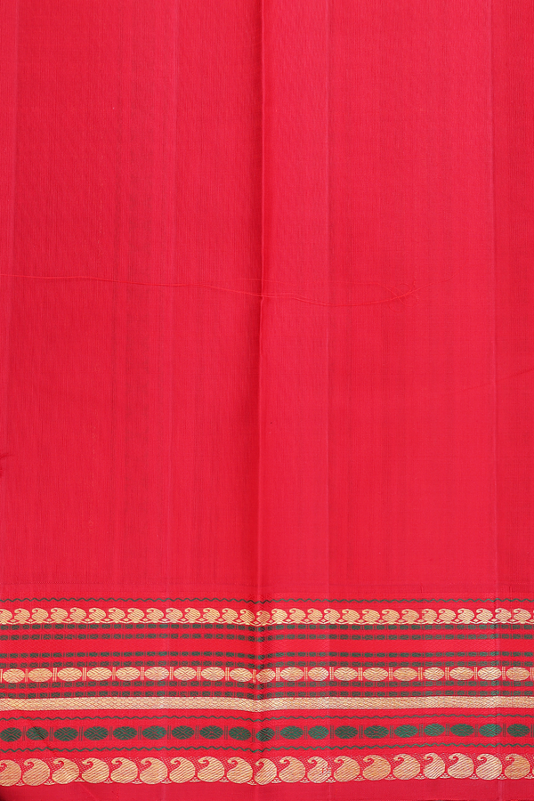 Kanchipuram Silk Saree In Black With Paisley Buttas