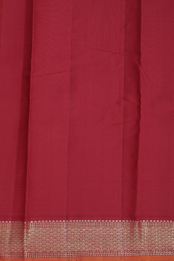 Kanchipuram Silk Saree In Black With Peacock Buttas