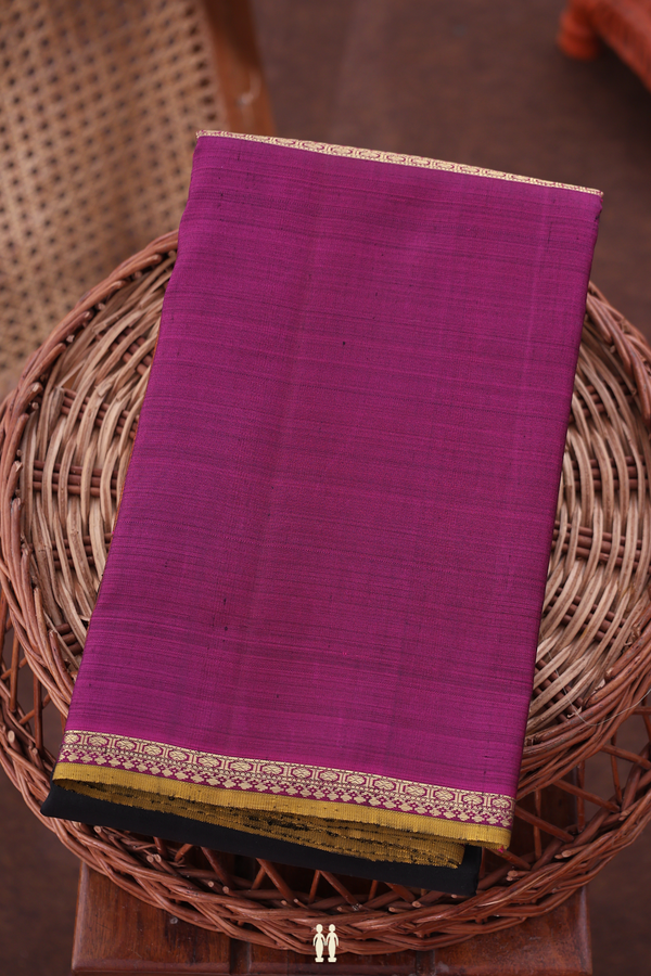 Kanchipuram Silk Saree In Black With Rudraksh Buttis