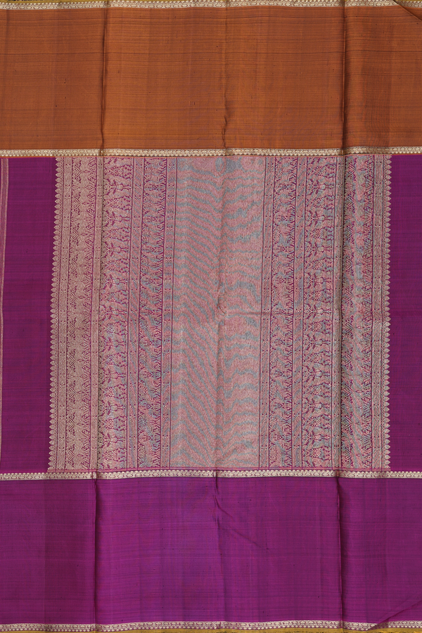 Kanchipuram Silk Saree In Black With Rudraksh Buttis