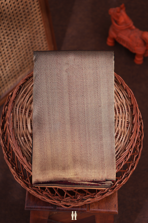 Kanchipuram Silk Saree In Black With Step Border