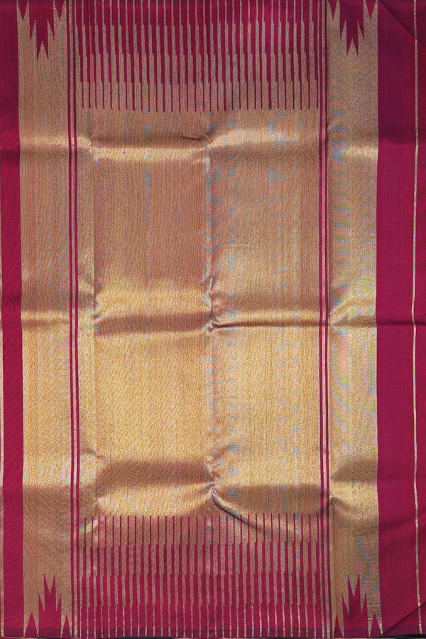 Kanchipuram Silk Saree In Black With Temple Border