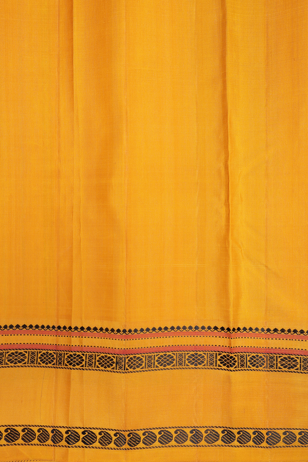Kanchipuram Silk Saree In Black With Warli Design