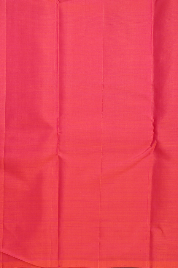 Kanchipuram Silk Saree In Black With Zari Buttas