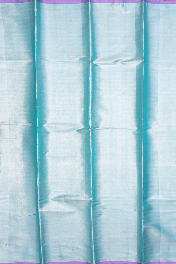 Kanchipuram Silk Saree In Blue With Tissue