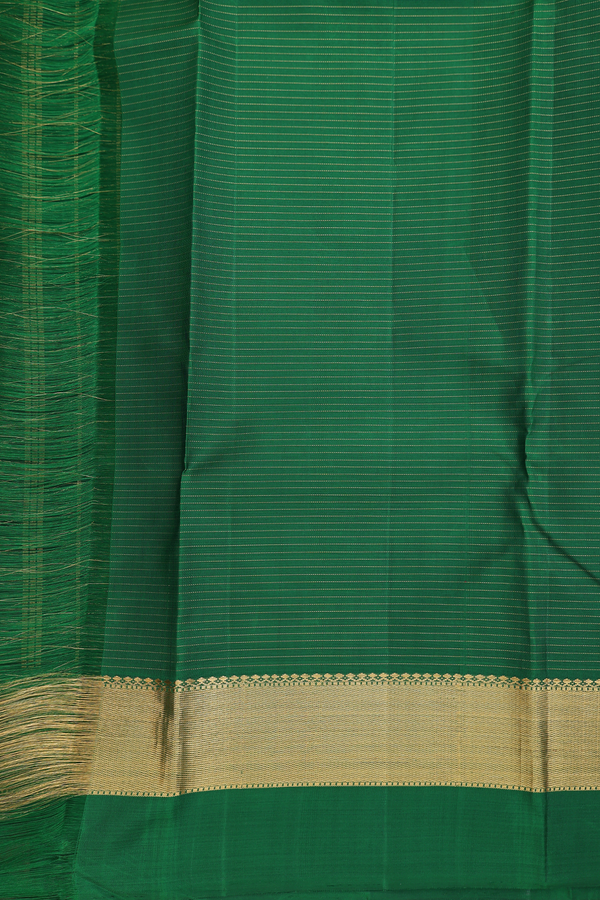 Kanchipuram Silk Saree In Blush Red With Checks Design