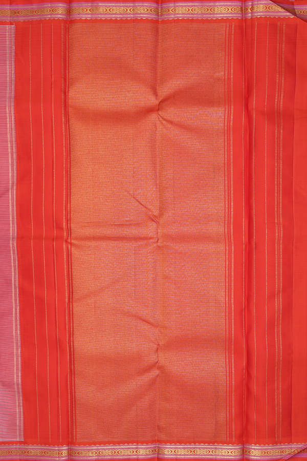 Kanchipuram Silk Saree In Brown And White With Checks Design