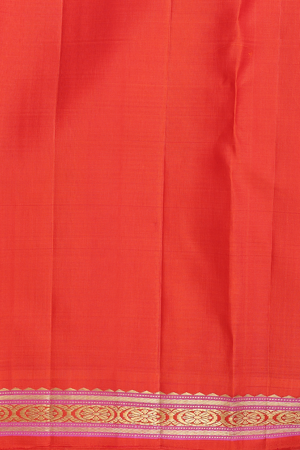 Kanchipuram Silk Saree In Brown And White With Checks Design