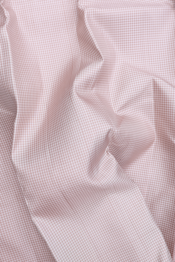 Kanchipuram Silk Saree In Brown And White With Checks Design