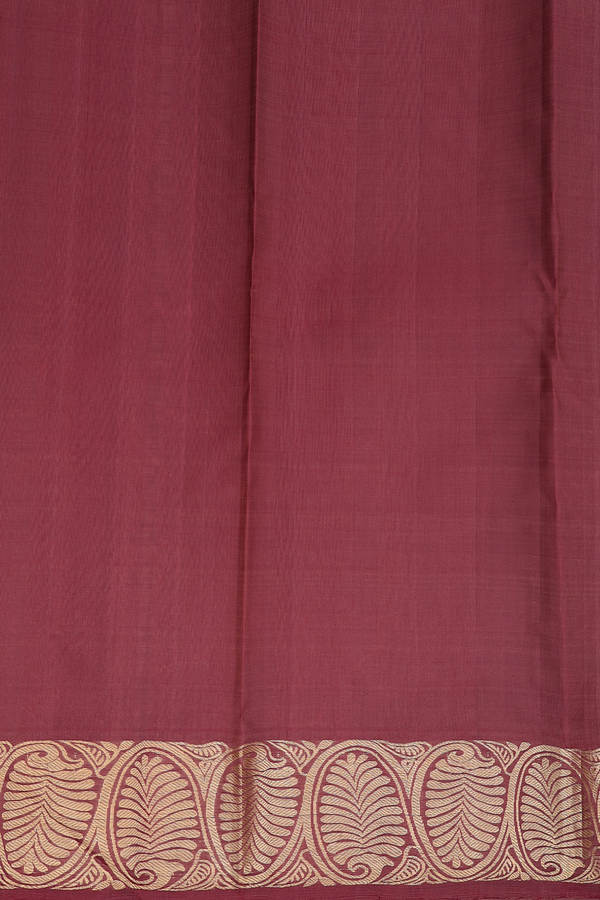 Kanchipuram Silk Saree In Brown With Brocade Design