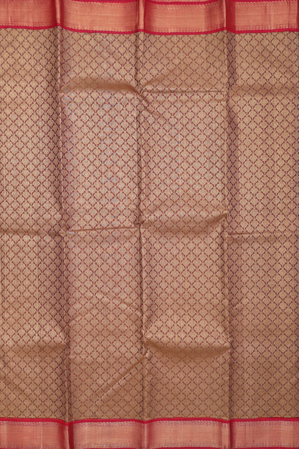 Kanchipuram Silk Saree In Brown With Brocade Design
