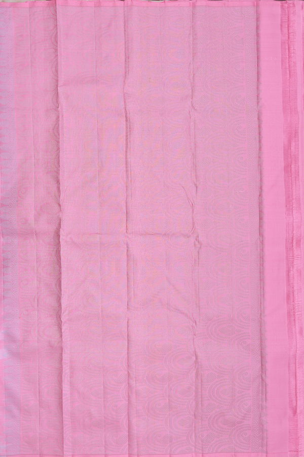 Kanchipuram Silk Saree In Brown With Floral Design