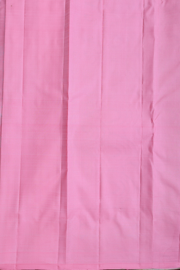 Kanchipuram Silk Saree In Brown With Floral Design