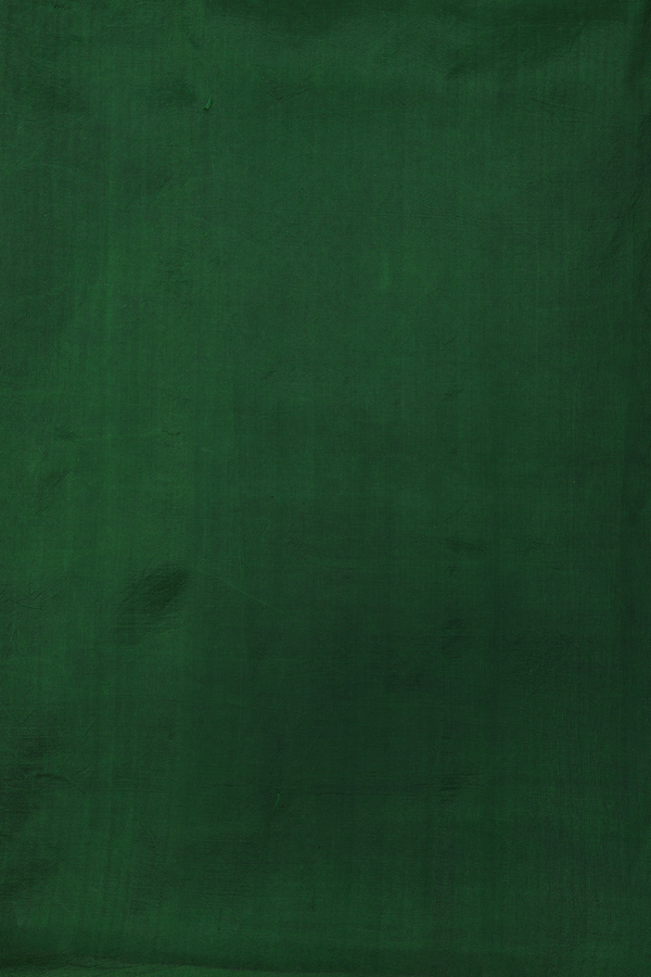 Kanchipuram Silk Saree In Brown With Floral Hand Painted