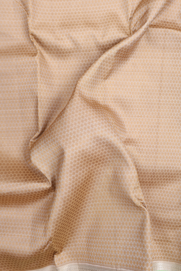 Kanchipuram Silk Saree In Brown With Jacquard Pattern