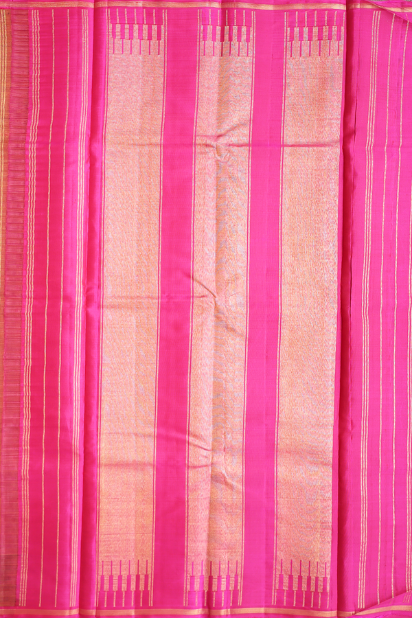 Kanchipuram Silk Saree In Brown With Paai Madippu Kattai