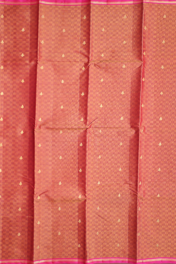 Kanchipuram Silk Saree In Brown With Paai Madippu Kattai