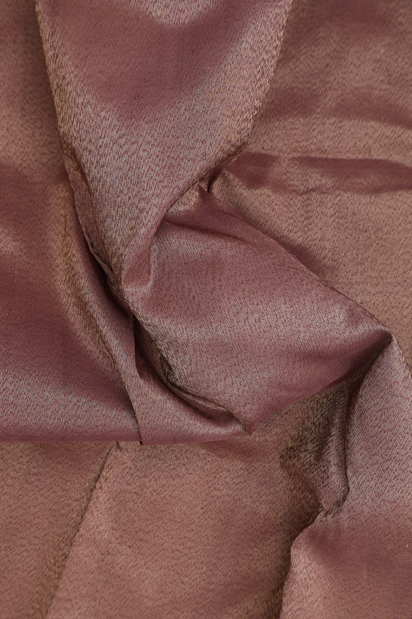 Kanchipuram Silk Saree In Brown With Twill Weave Border