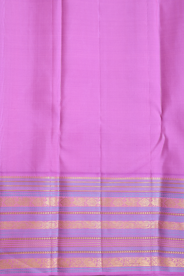 Kanchipuram Silk Saree In Dark Pink With Brocade Design