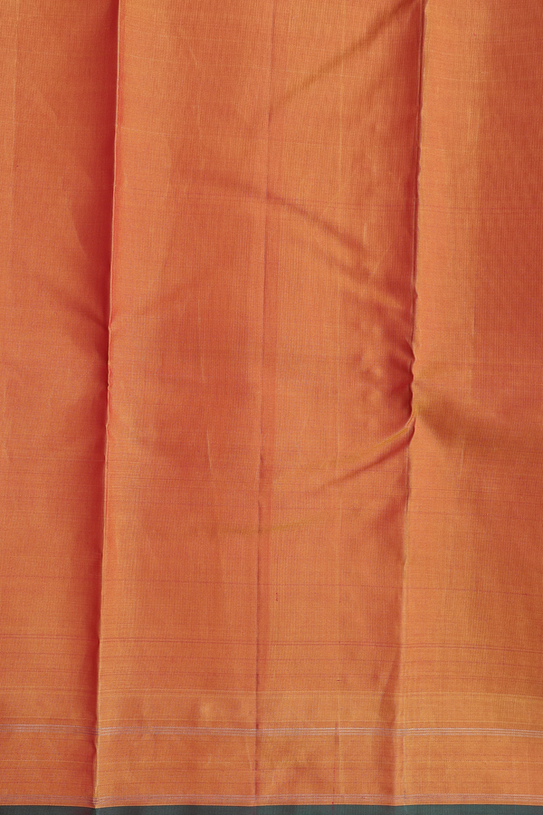 Kanchipuram Silk Saree In Burgundy Red With Floral Buttas